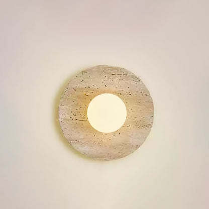 Stone Eclipse LED Plug-in Wall Light - Dimmable, Energy Efficient