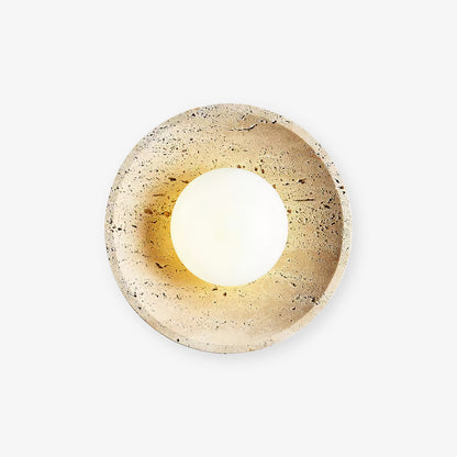 Stone Eclipse LED Plug-in Wall Light - Dimmable, Energy Efficient