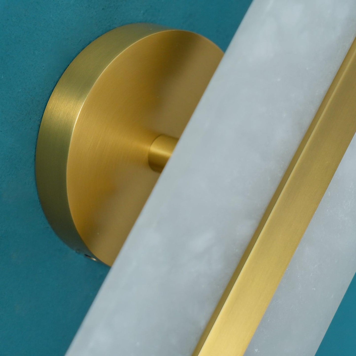 Modern Long Ellipse Alabaster Wall Sconce with Adjustable Light Direct