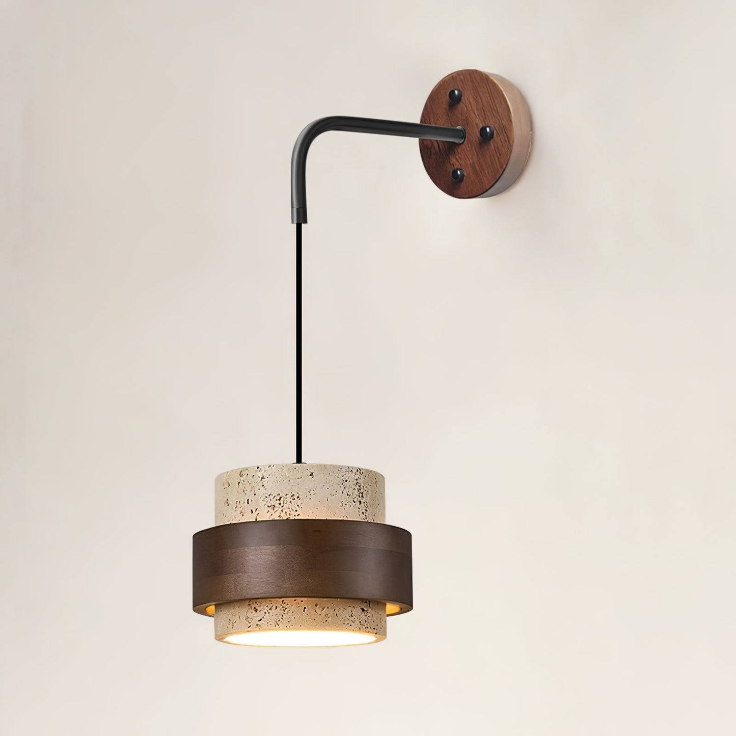 Travertine Wall Sconce - Elegant Design, Soft Ambient Lighting
