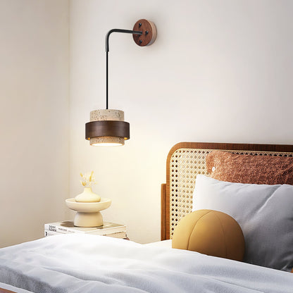 Travertine Wall Sconce - Elegant Design, Soft Ambient Lighting
