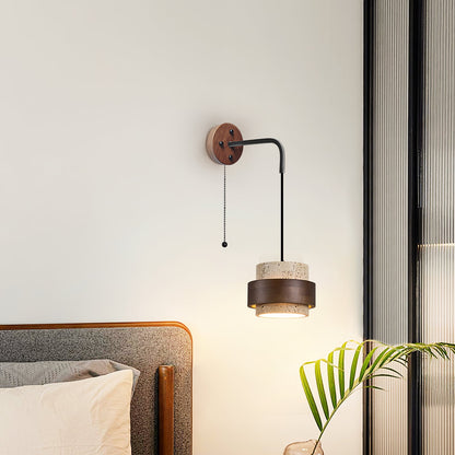 Travertine Wall Sconce - Elegant Design, Soft Ambient Lighting