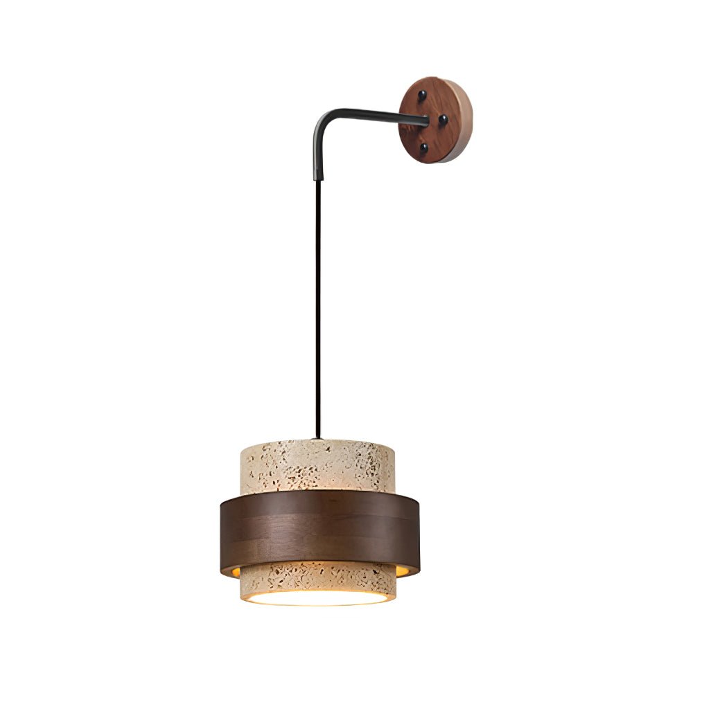 Travertine Wall Sconce - Elegant Design, Soft Ambient Lighting