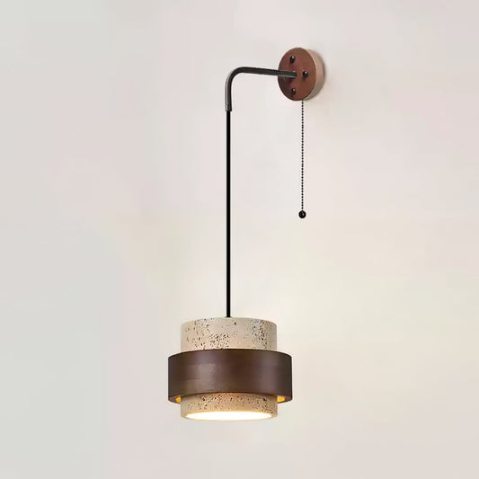 Travertine Wall Sconce - Elegant Design, Soft Ambient Lighting