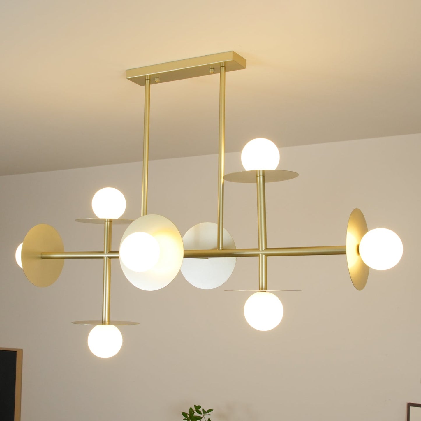 Strada Chandelier - Elegant Lighting Fixture with Adjustable Height &