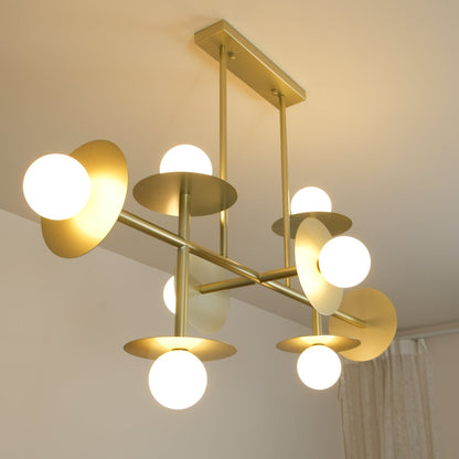 Strada Chandelier - Elegant Lighting Fixture with Adjustable Height &