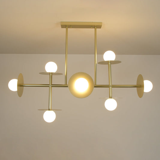 Strada Chandelier - Elegant Lighting Fixture with Adjustable Height &