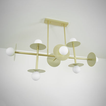 Strada Chandelier - Elegant Lighting Fixture with Adjustable Height &