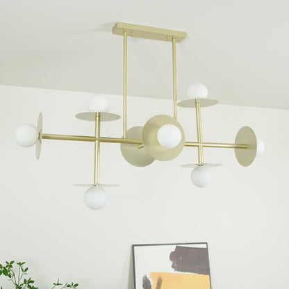 Strada Chandelier - Elegant Lighting Fixture with Adjustable Height &