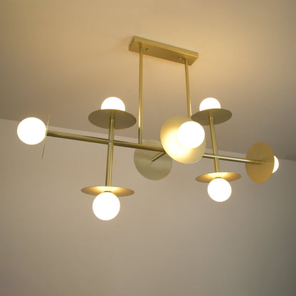 Strada Chandelier - Elegant Lighting Fixture with Adjustable Height &