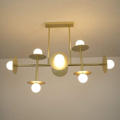 Strada Chandelier - Elegant Lighting Fixture with Adjustable Height &