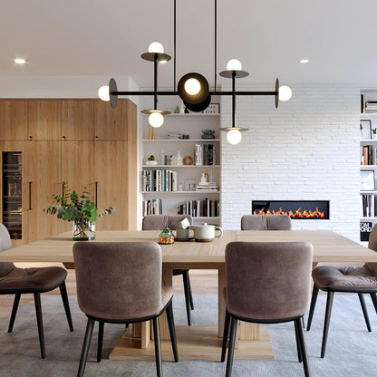 Strada Chandelier - Elegant Lighting Fixture with Adjustable Height &