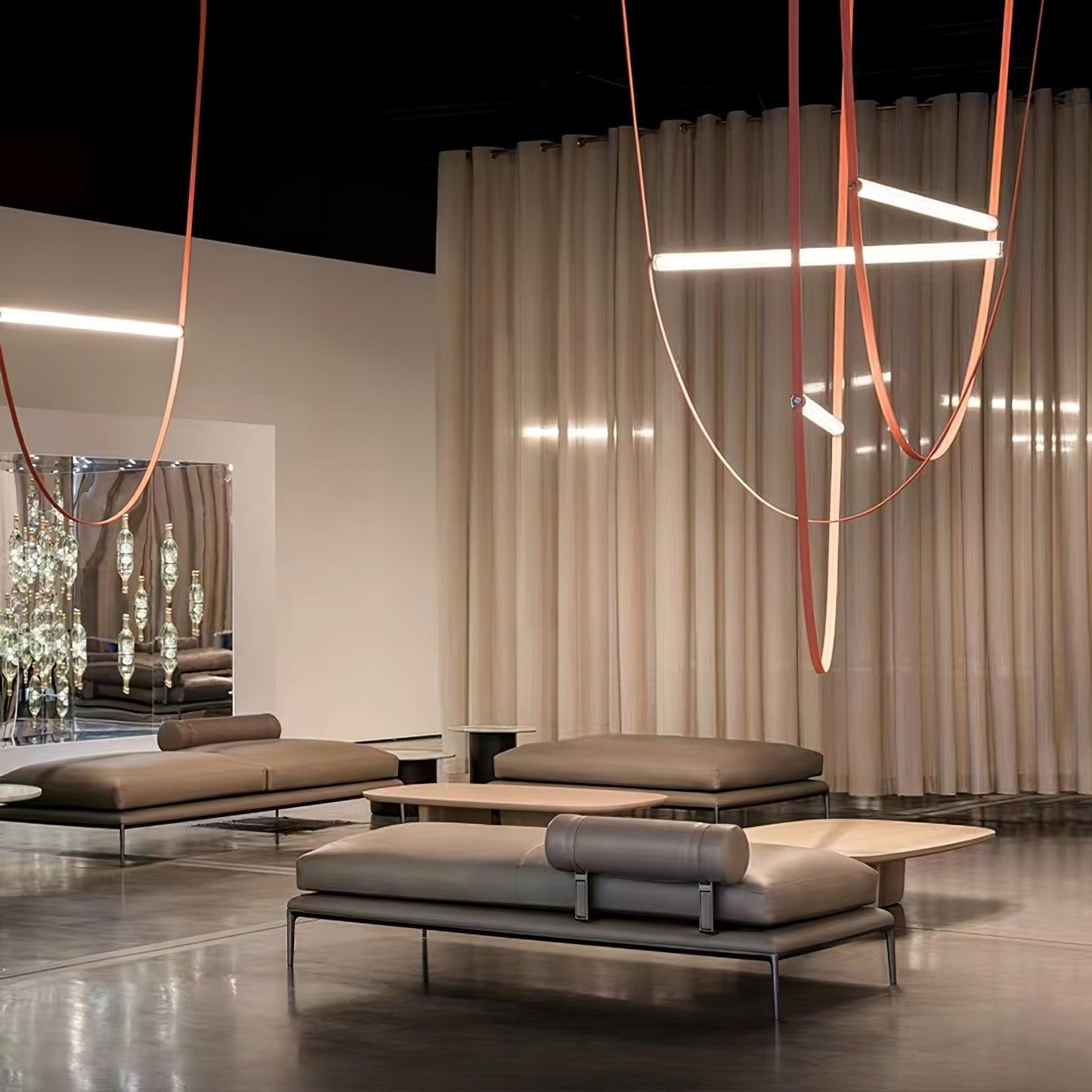 Tracer Belt Pendant Lamp - Adjustable Height, Energy-Efficient LED