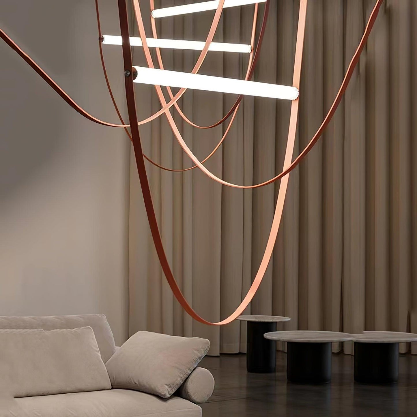 Tracer Belt Pendant Lamp - Adjustable Height, Energy-Efficient LED