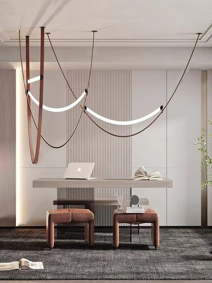 Tracer Belt Pendant Lamp - Adjustable Height, Energy-Efficient LED