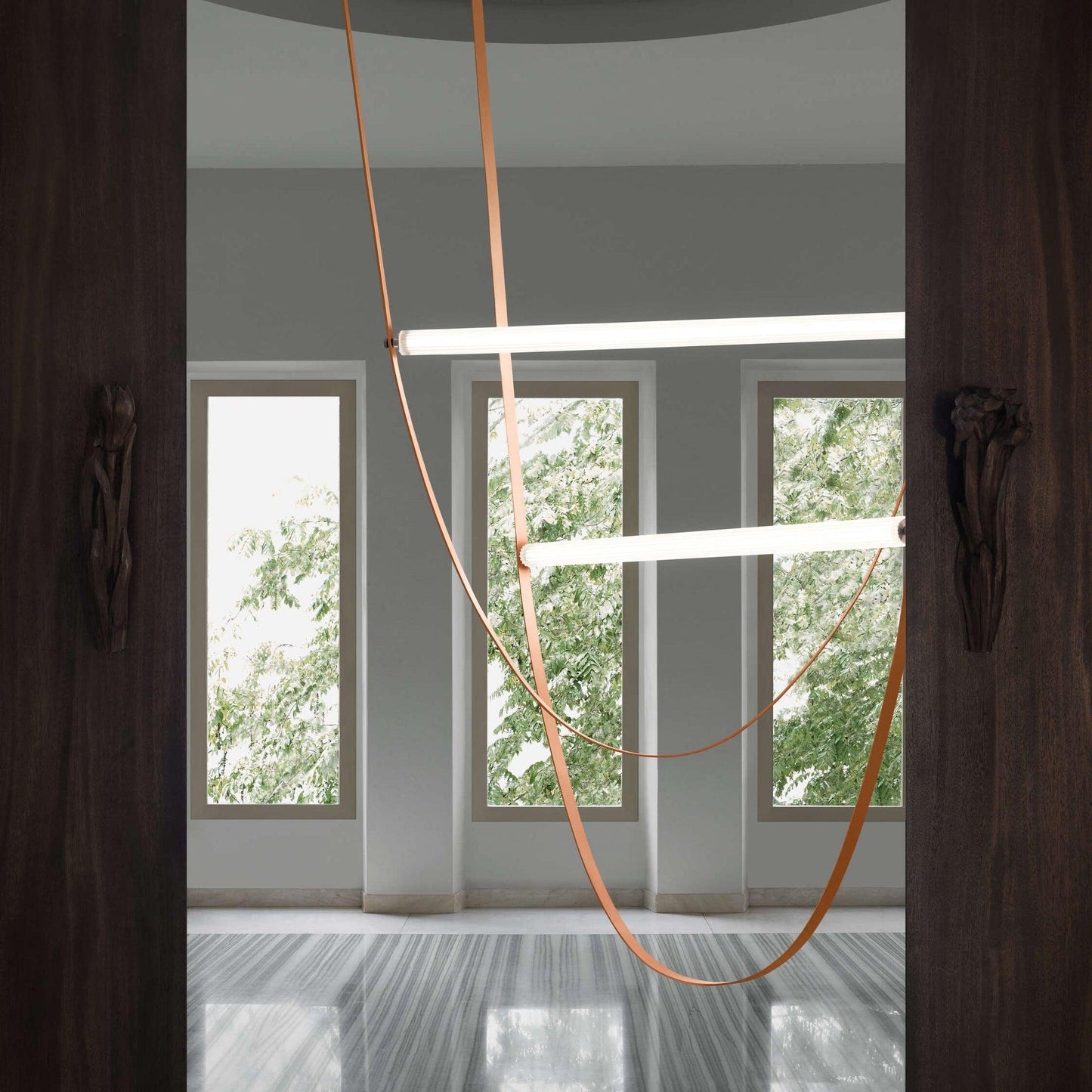 Tracer Belt Pendant Lamp - Adjustable Height, Energy-Efficient LED