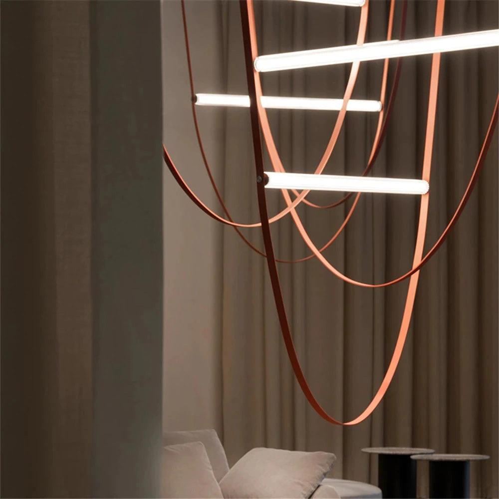 Tracer Belt Pendant Lamp - Adjustable Height, Energy-Efficient LED