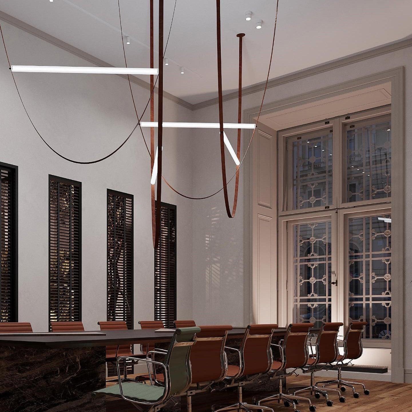 Tracer Belt Pendant Lamp - Adjustable Height, Energy-Efficient LED