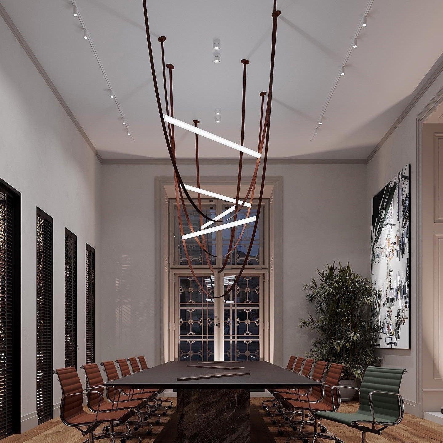 Tracer Belt Pendant Lamp - Adjustable Height, Energy-Efficient LED