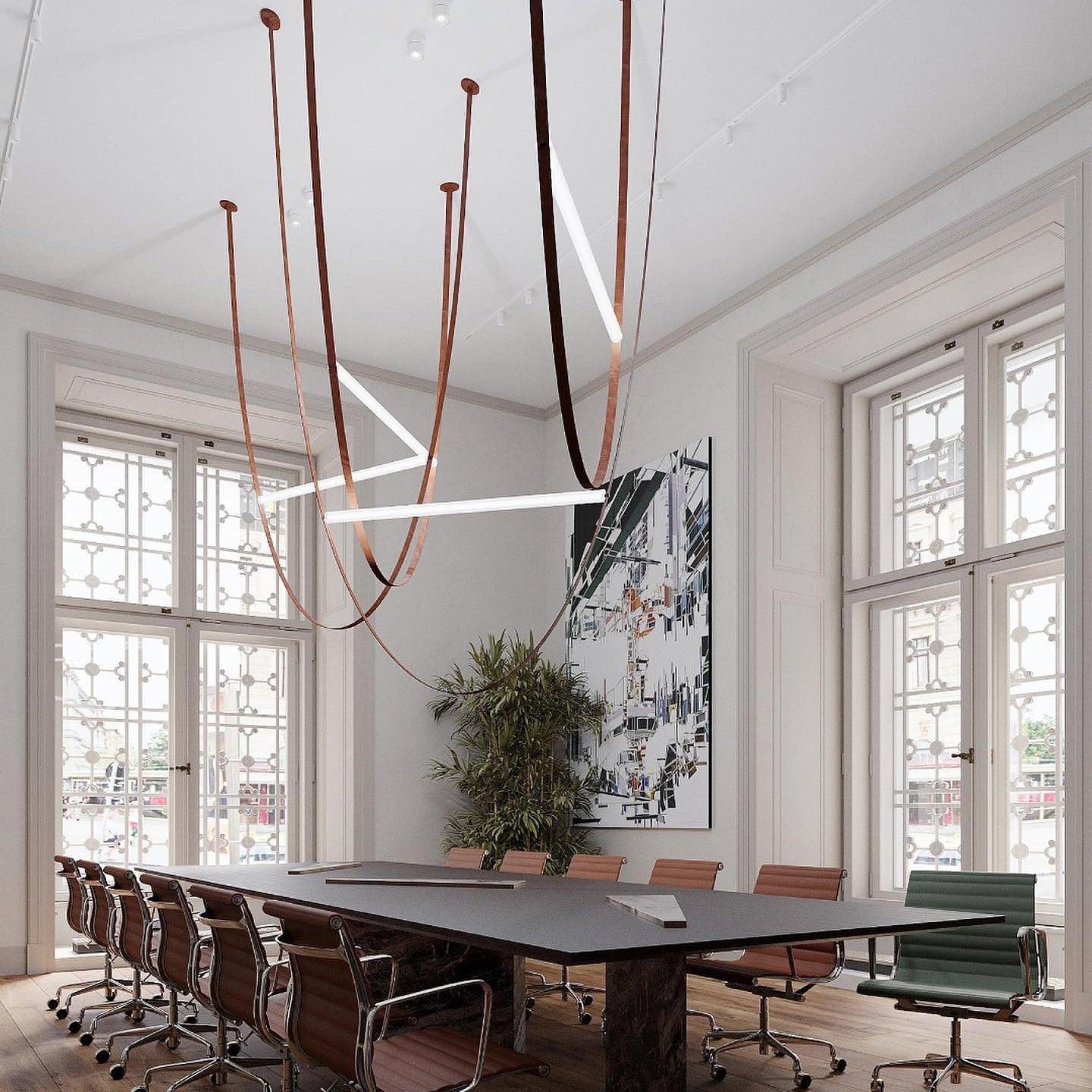 Tracer Belt Pendant Lamp - Adjustable Height, Energy-Efficient LED
