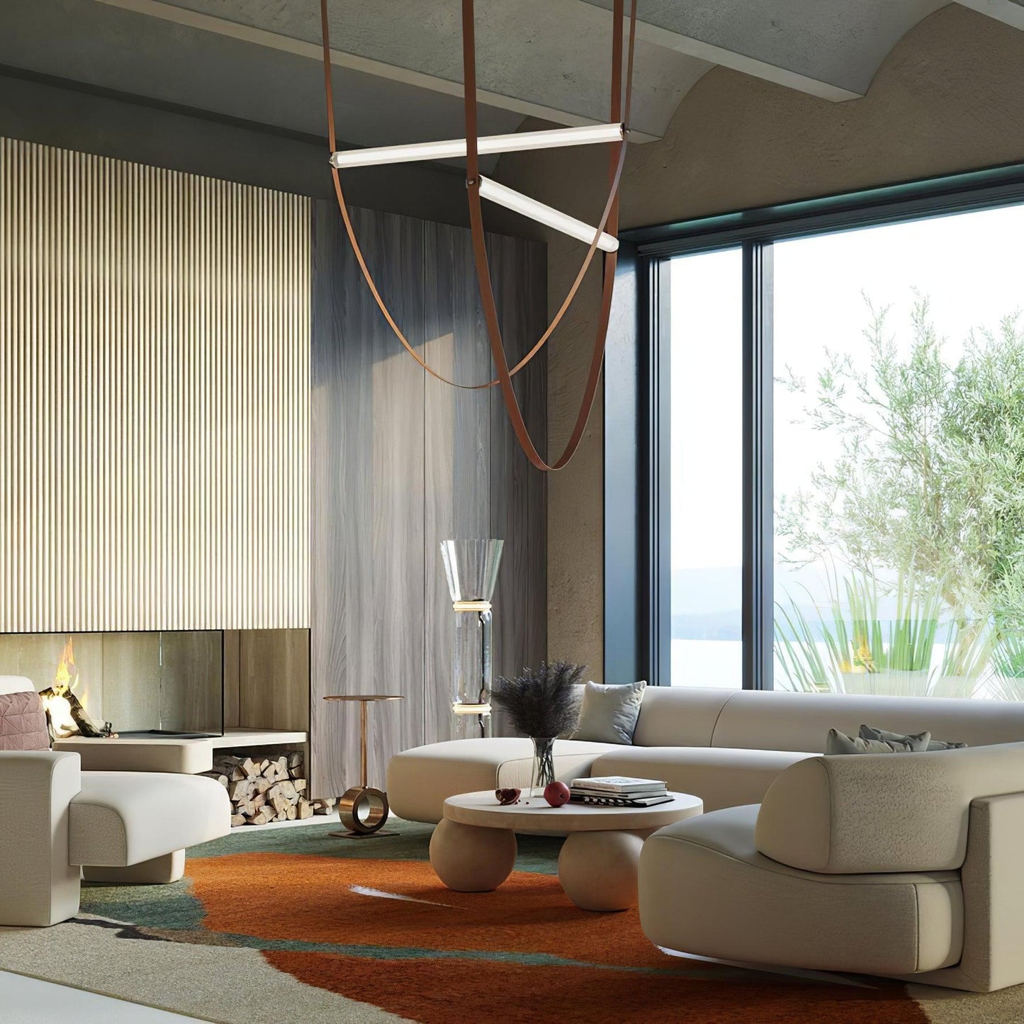 Tracer Belt Pendant Lamp - Adjustable Height, Energy-Efficient LED
