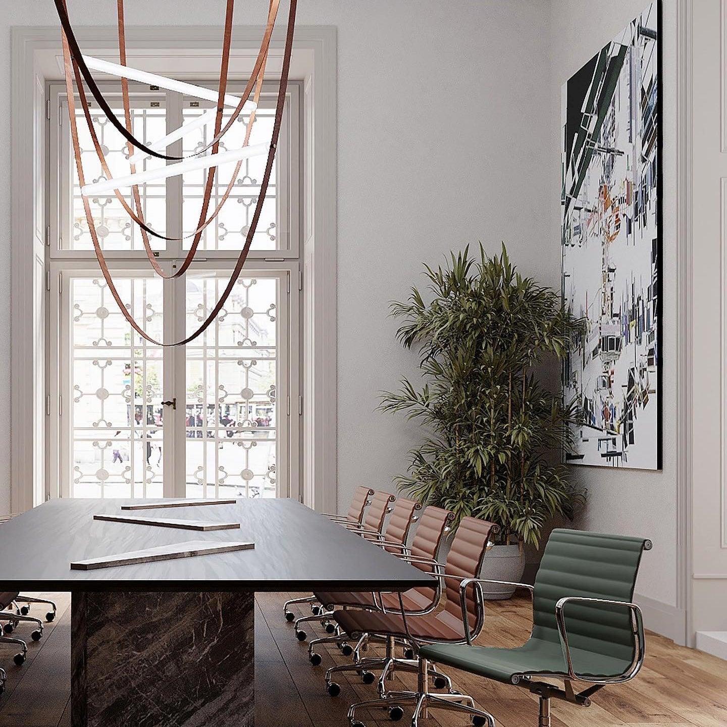 Tracer Belt Pendant Lamp - Adjustable Height, Energy-Efficient LED