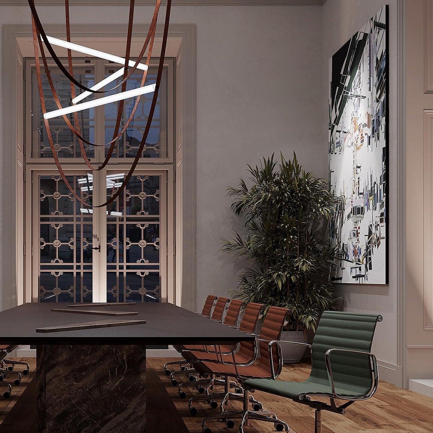 Tracer Belt Pendant Lamp - Adjustable Height, Energy-Efficient LED