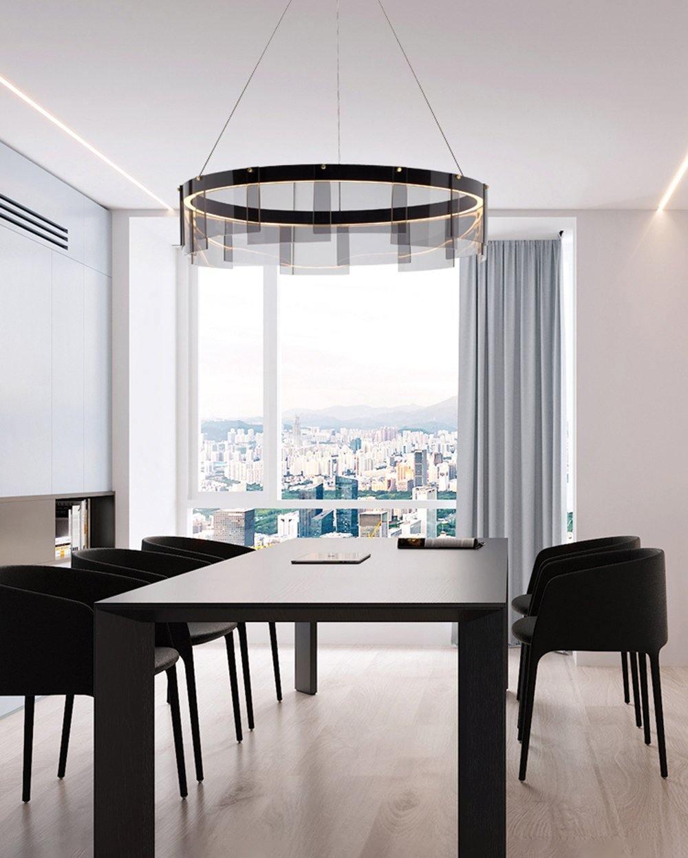 Stratos LED Chandelier - Modern Design, Dimmable, Energy Efficient Lig