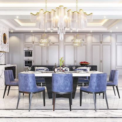 Stream Chain Chandelier - Modern Design with Adjustable Length & LED L