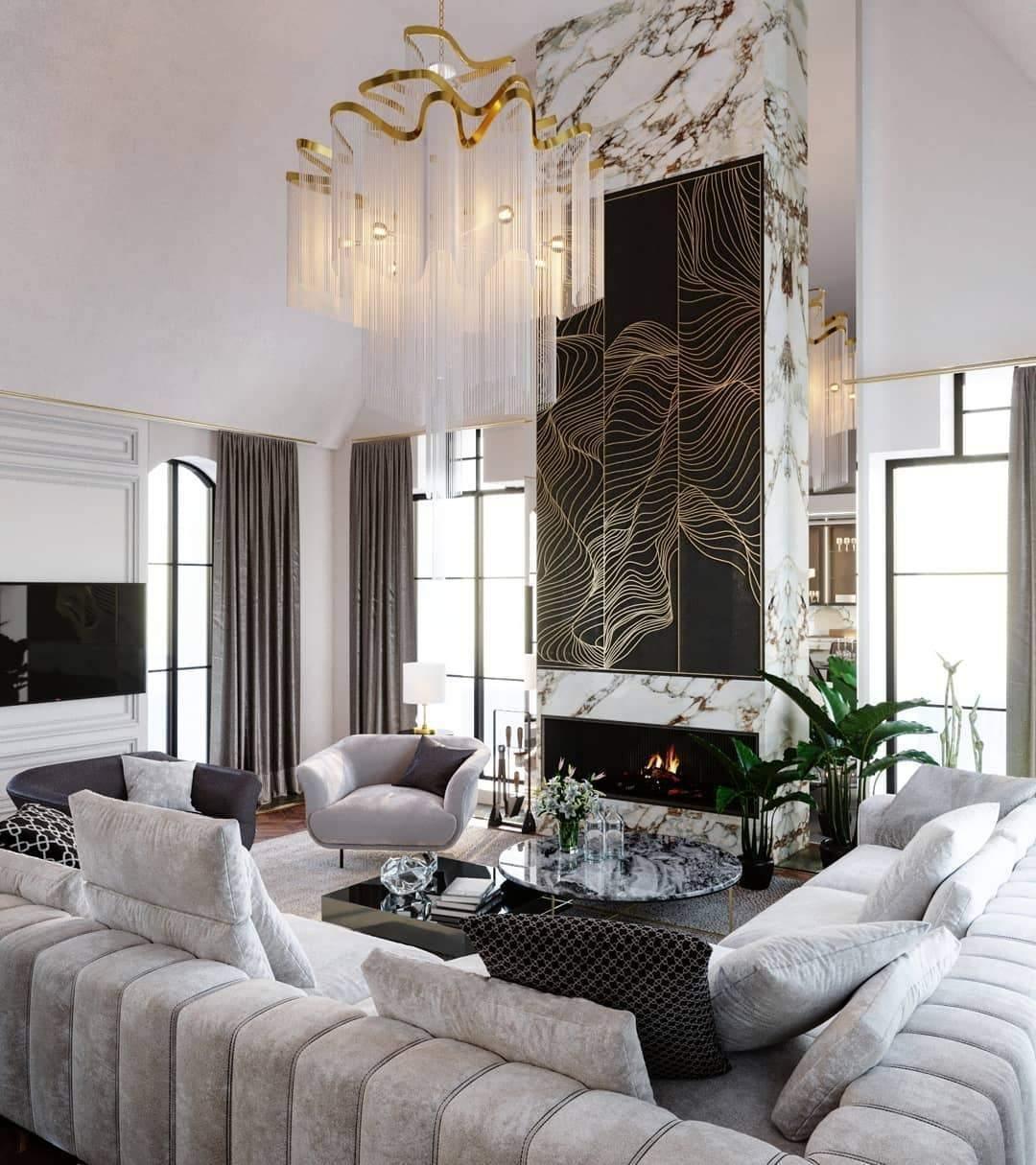 Stream Chain Chandelier - Modern Design with Adjustable Length & LED L