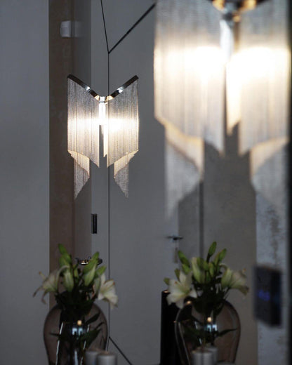 Stream Chain Chandelier - Modern Design with Adjustable Length & LED L