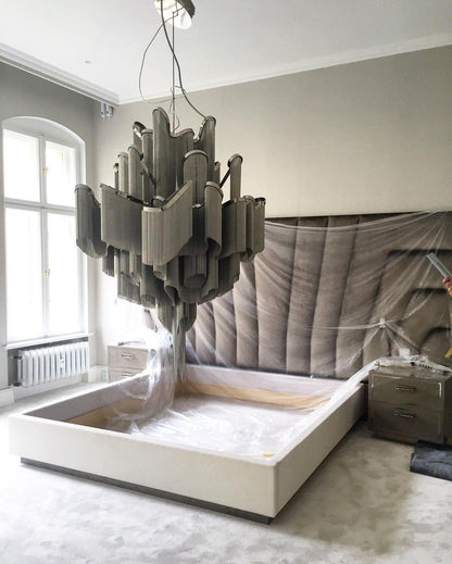 Stream Chain Chandelier - Modern Design with Adjustable Length & LED L