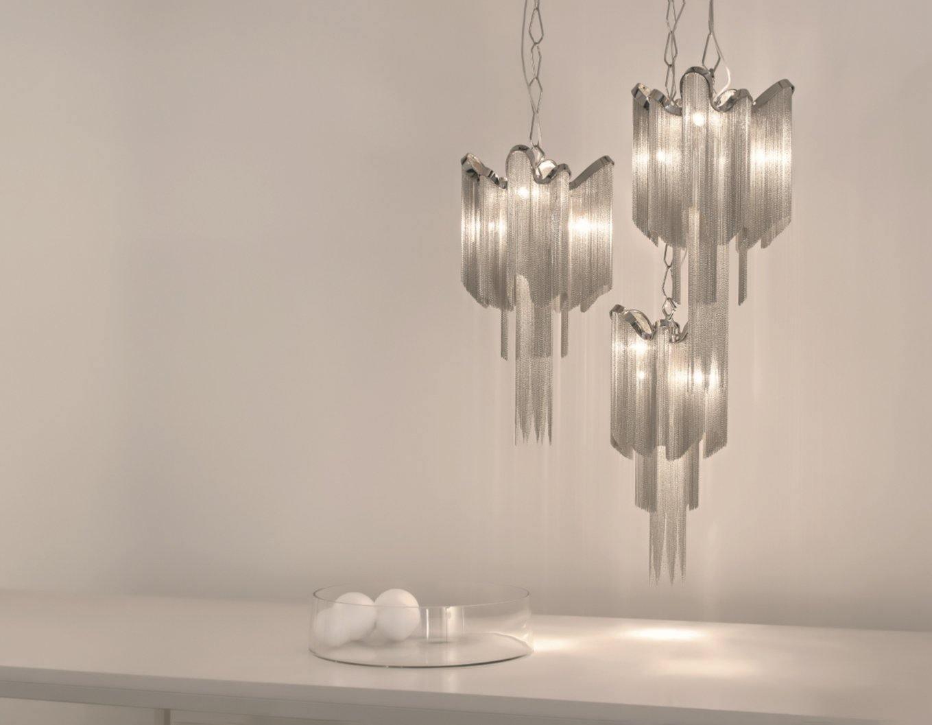 Stream Chain Chandelier - Modern Design with Adjustable Length & LED L