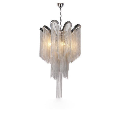 Stream Chain Chandelier - Modern Design with Adjustable Length & LED L