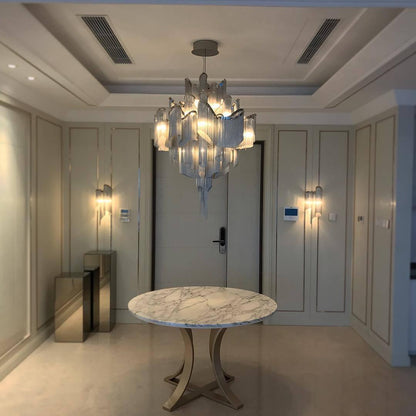 Stream Chain Chandelier - Modern Design with Adjustable Length & LED L