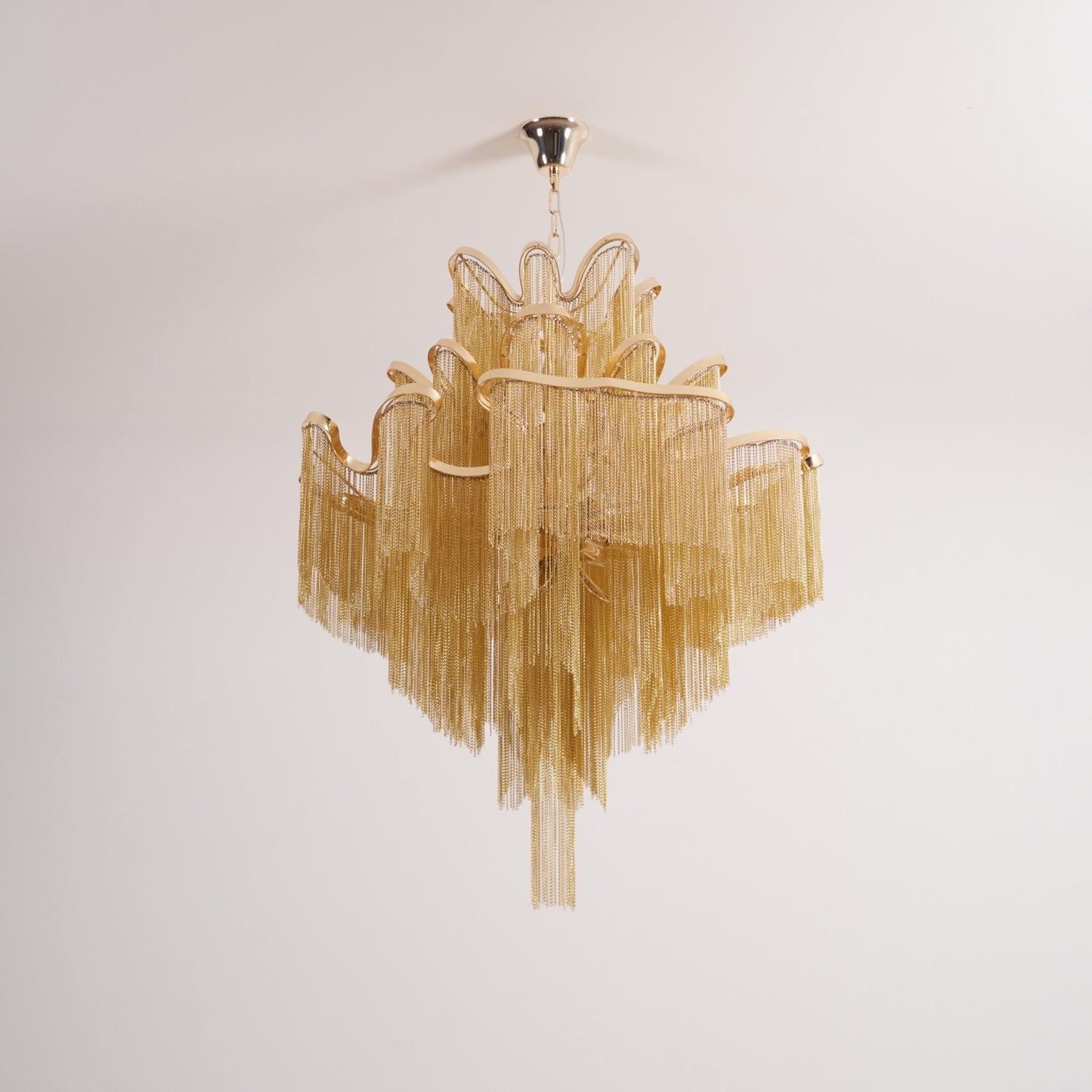 Stream Chain Chandelier - Modern Design with Adjustable Length & LED L