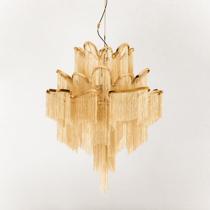 Stream Chain Chandelier - Modern Design with Adjustable Length & LED L