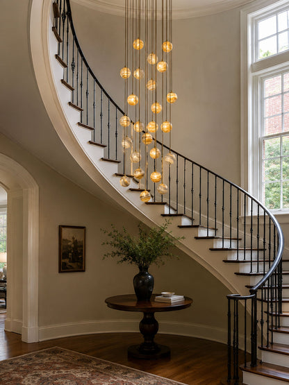 Sultana Alabaster Cluster Chandelier - Elegant Design, Adjustable Heig