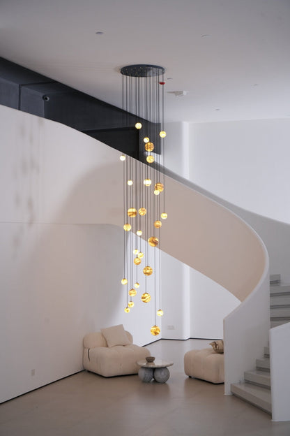 Sultana Alabaster Cluster Chandelier - Elegant Design, Adjustable Heig