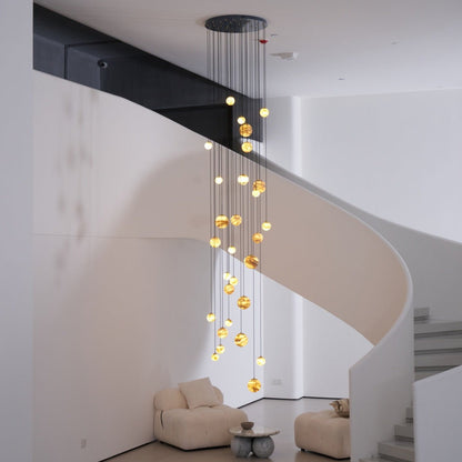 Sultana Alabaster Cluster Chandelier - Elegant Design, Adjustable Heig
