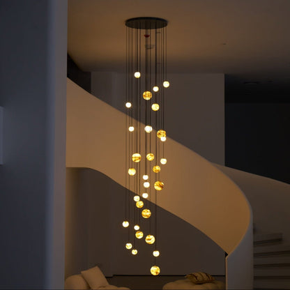 Sultana Alabaster Cluster Chandelier - Elegant Design, Adjustable Heig