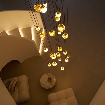 Sultana Alabaster Cluster Chandelier - Elegant Design, Adjustable Heig