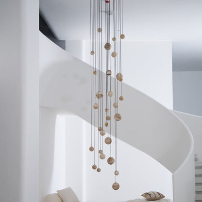 Sultana Alabaster Cluster Chandelier - Elegant Design, Adjustable Heig