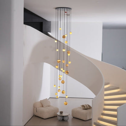 Sultana Alabaster Cluster Chandelier - Elegant Design, Adjustable Heig