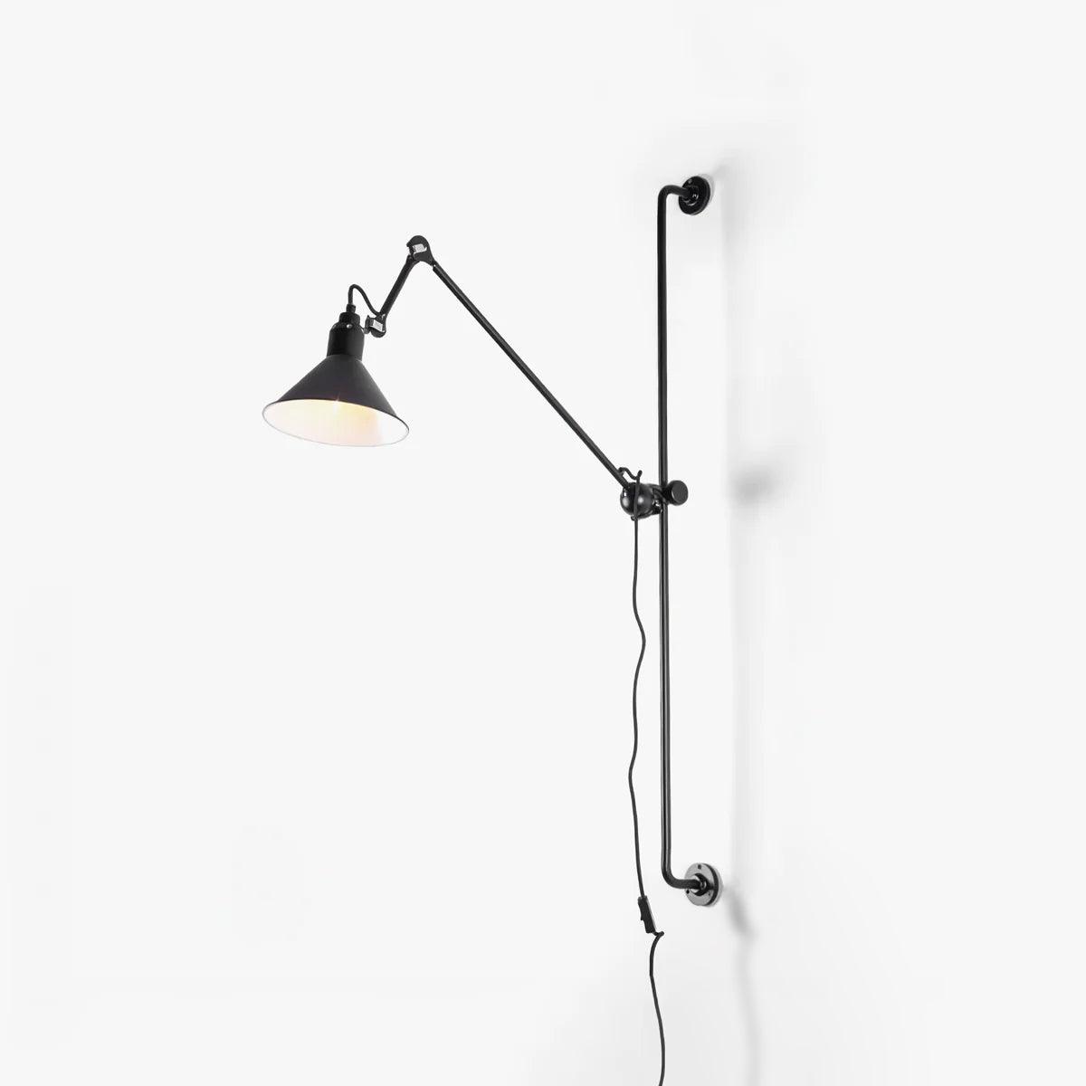 Support Frame Rocker Wall Lamp with Adjustable Angle and LED Light