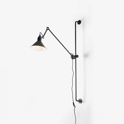 Support Frame Rocker Wall Lamp with Adjustable Angle and LED Light