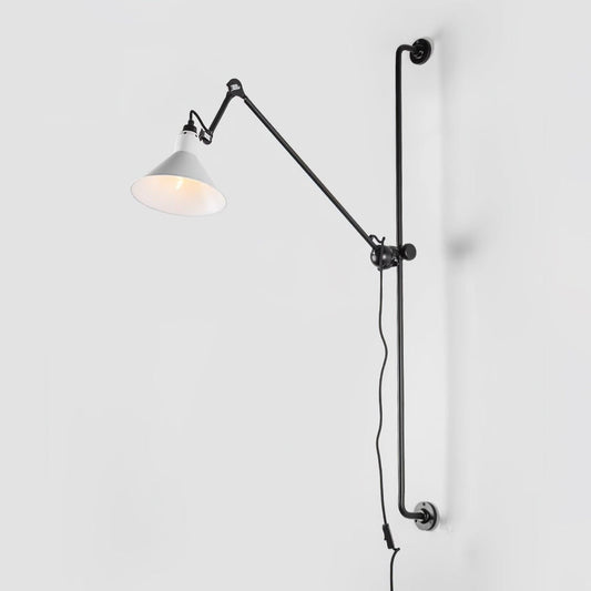 Support Frame Rocker Wall Lamp with Adjustable Angle and LED Light