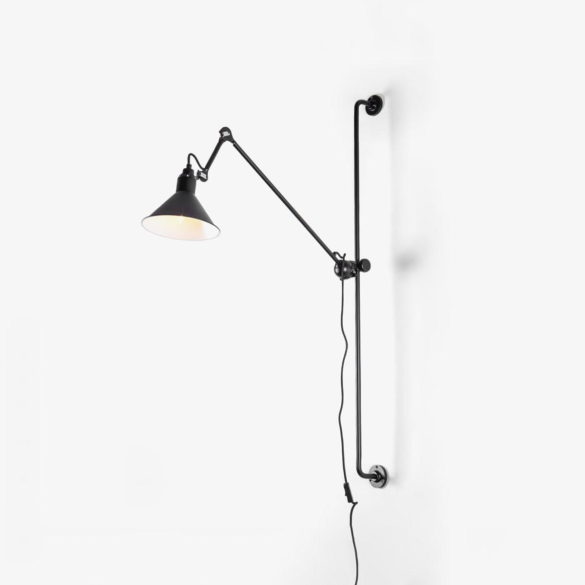 Support Frame Rocker Wall Lamp with Adjustable Angle and LED Light