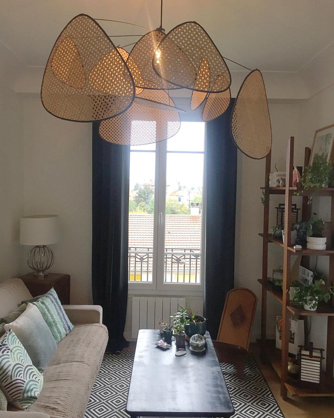 Elegant Screen Cannage Pendant Swag Light with Adjustable Height & War