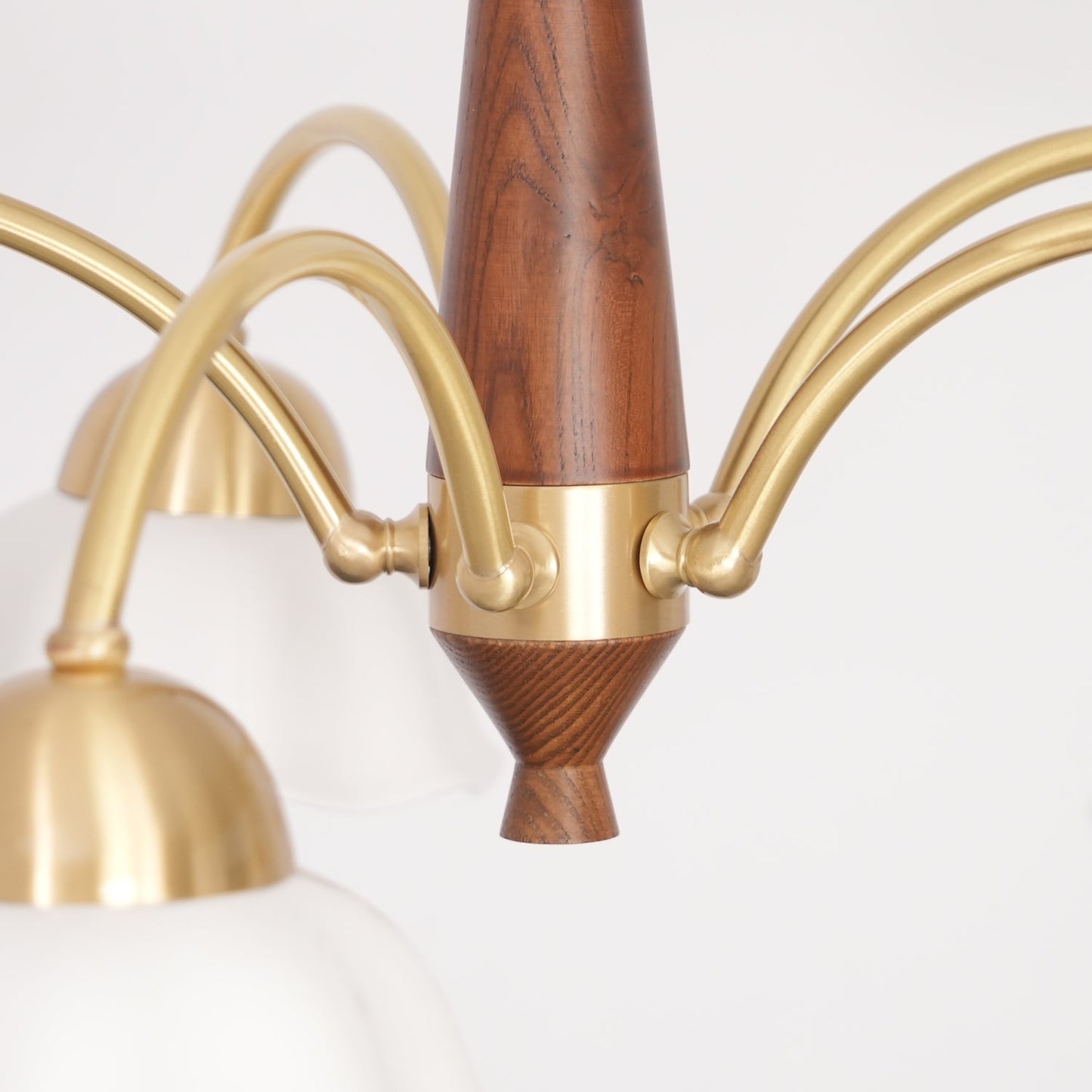 Swedish Modern Gold Chandelier - Adjustable Height, Elegant Design